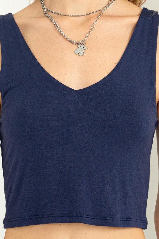 double layered crop tank - RK Collections Boutique