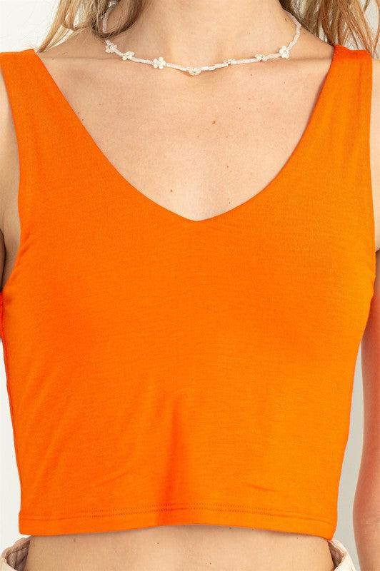 double layered crop tank - RK Collections Boutique