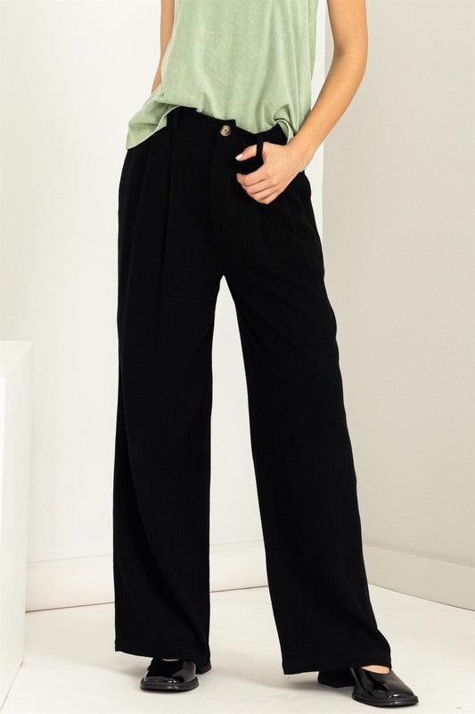 high waist wide leg linen pant - RK Collections Boutique