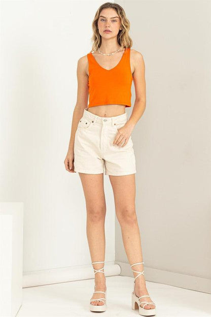 double layered crop tank - RK Collections Boutique