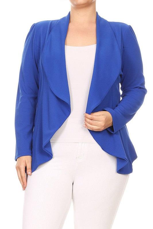 Plus Open Blazer - RK Collections Boutique