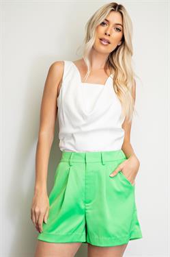 High Waist Pleated Shorts - RK Collections Boutique