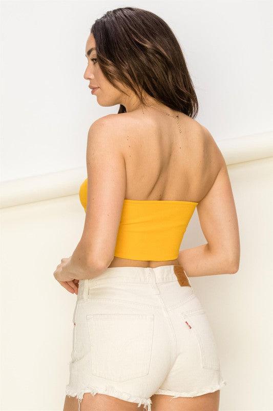 strapless crop top - RK Collections Boutique