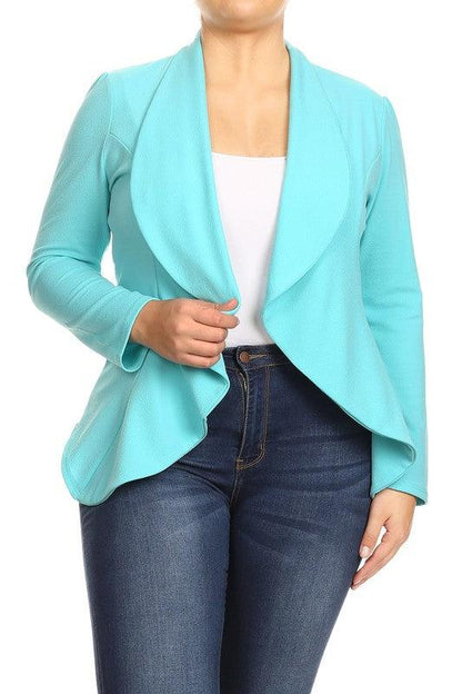 Plus Open Blazer - RK Collections Boutique