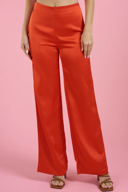 satin flare leg pants - RK Collections Boutique