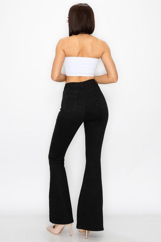 stretch high waist bell bottom jeans bc001-Jeans-Lover Brand-RK Collections Boutique