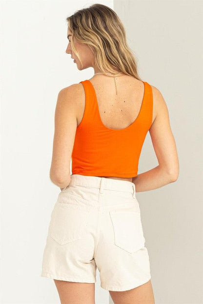 double layered crop tank - RK Collections Boutique