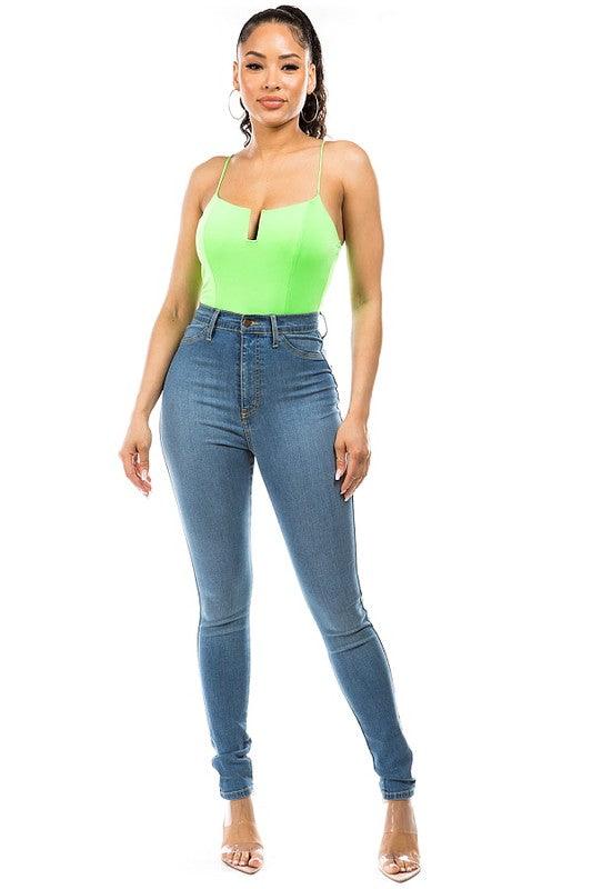 camisole cutout bodysuit-Tops-Bodysuit-DAY G-RK Collections Boutique