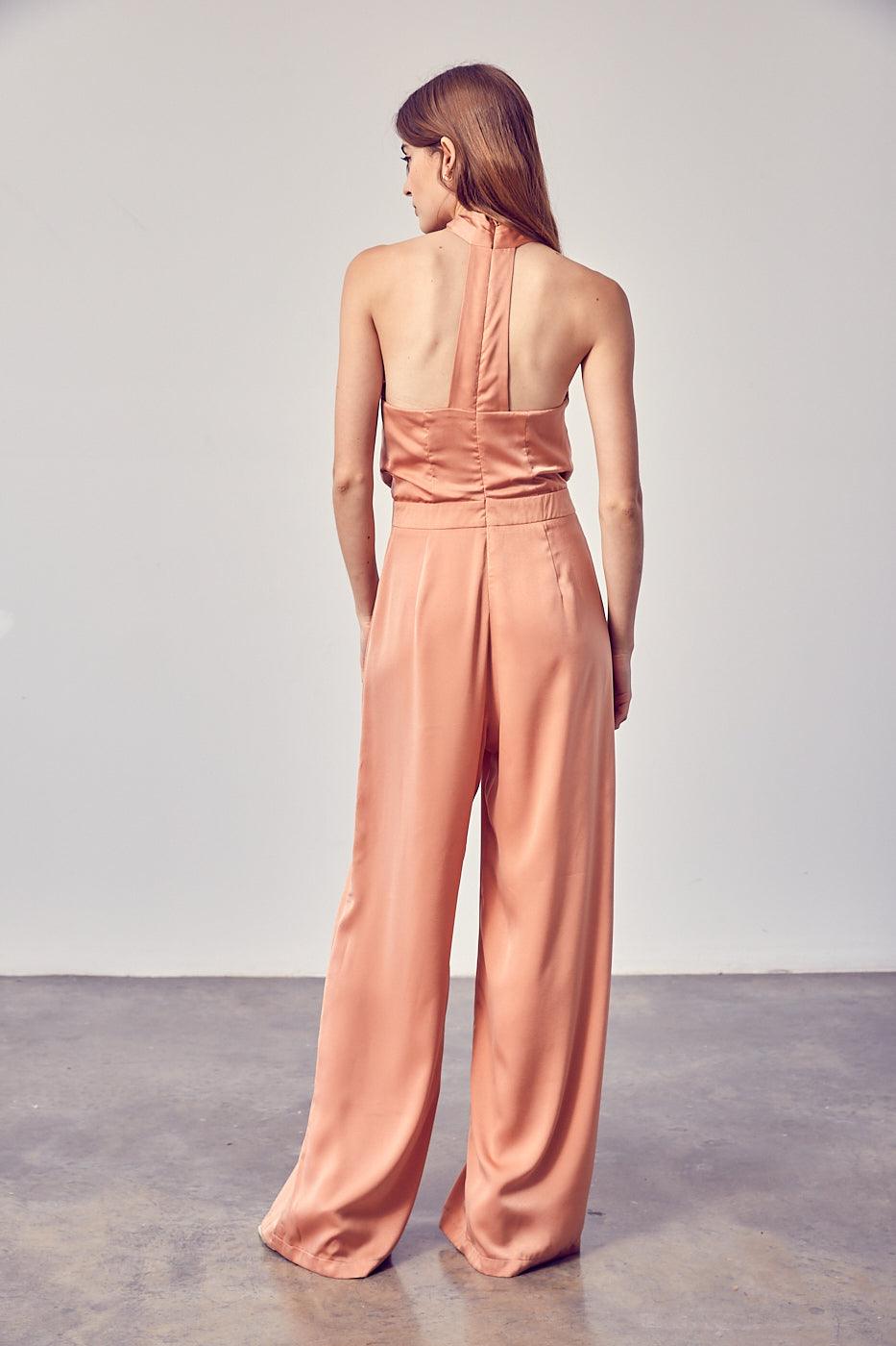 criss cross neck jumpsuit - RK Collections Boutique