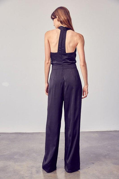 criss cross neck jumpsuit - RK Collections Boutique