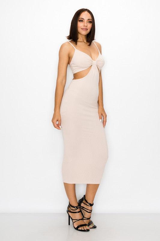 cutout sleeveless midi dress-Dress-Magia-RK Collections Boutique