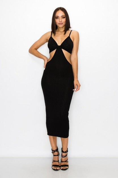 cutout sleeveless midi dress-Dress-Magia-RK Collections Boutique