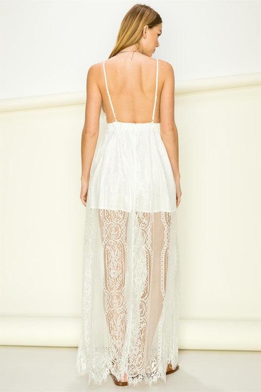 lace cutout maxi dress - RK Collections Boutique