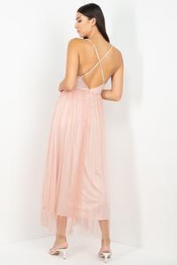 Tulle Mesh Maxi Dress - RK Collections Boutique