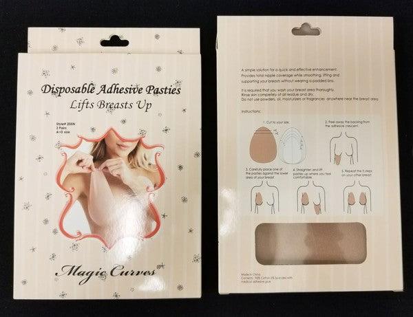 Disposable Adhesive Pasties-Lift Breast Up-Accessory:Intimate-Magic Curves-Nude-205N-RK Collections Boutique