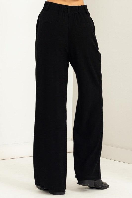 high waist wide leg linen pant - RK Collections Boutique