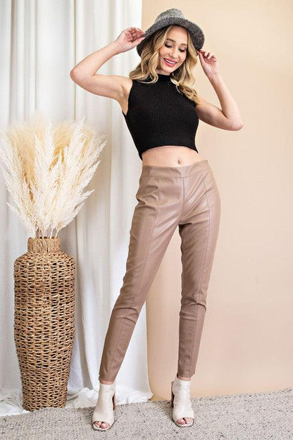 faux leather skinny pant - RK Collections Boutique