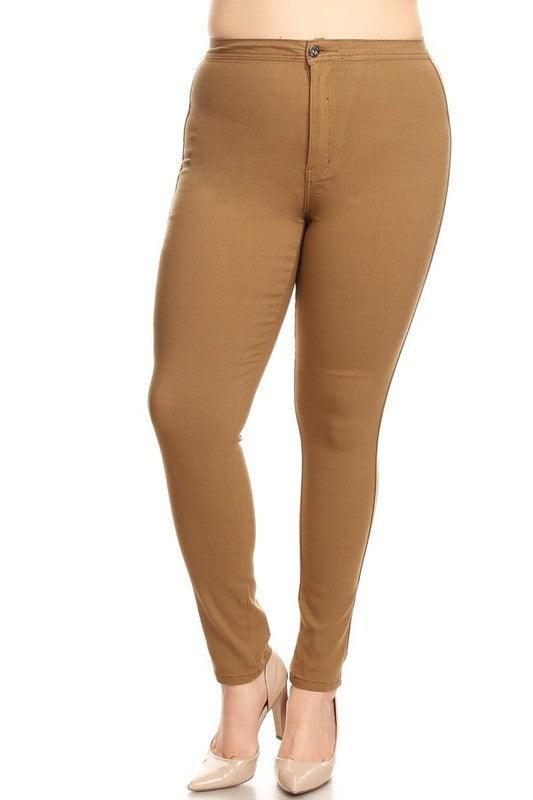 GP2101 PLUS high waist stretch skinny jeans - RK Collections Boutique