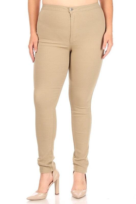 GP2101 PLUS high waist stretch skinny jeans - RK Collections Boutique