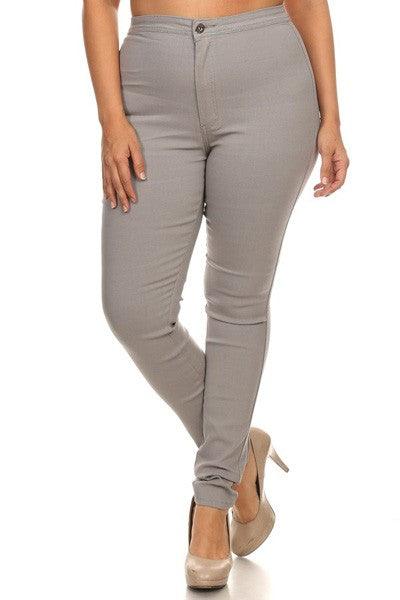 GP2101 PLUS high waist stretch skinny jeans - RK Collections Boutique