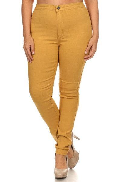 GP2101 PLUS high waist stretch skinny jeans - RK Collections Boutique