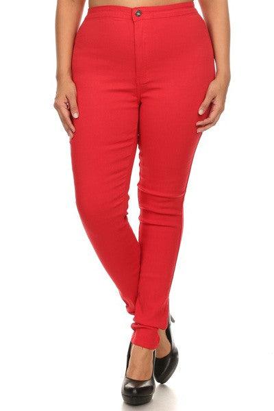 GP2101 PLUS high waist stretch skinny jeans - RK Collections Boutique