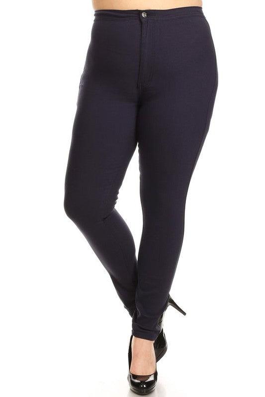 GP2101 PLUS high waist stretch skinny jeans - RK Collections Boutique