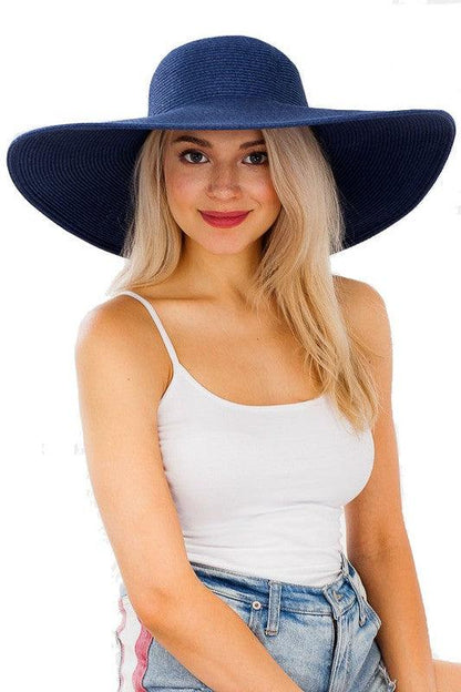 Large straw sun hat-Accessory:Hat-Cap Zone-RK Collections Boutique