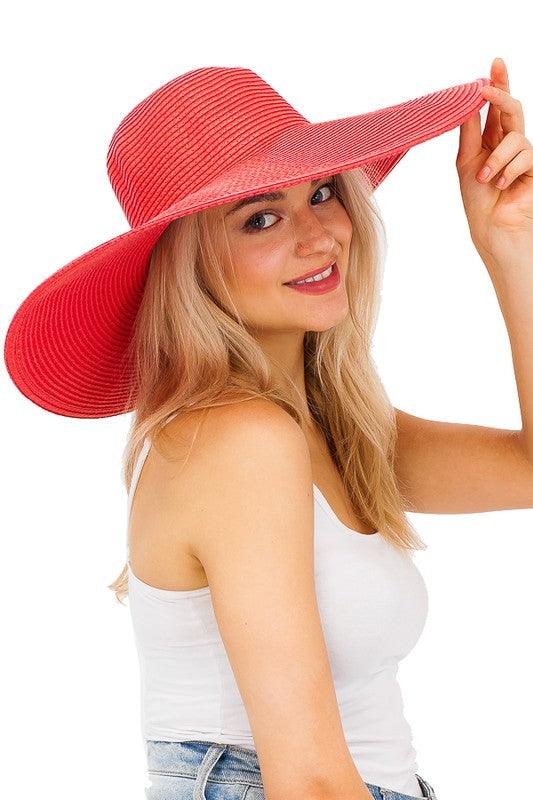 Large straw sun hat-Accessory:Hat-Cap Zone-RK Collections Boutique