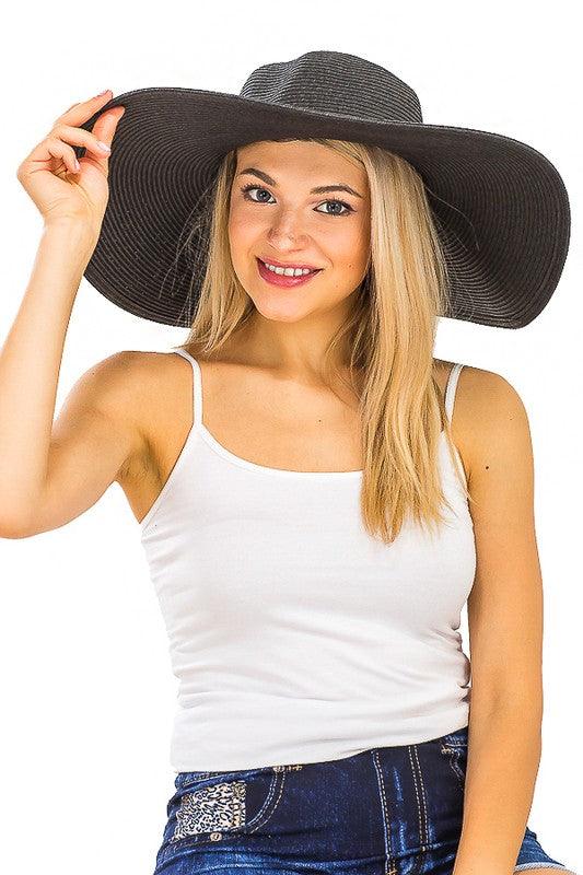 Large straw sun hat-Accessory:Hat-Cap Zone-RK Collections Boutique