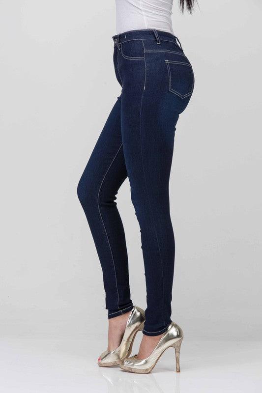 high waist skinny jeans LV-126-Jeans-Lover Brand-RK Collections Boutique