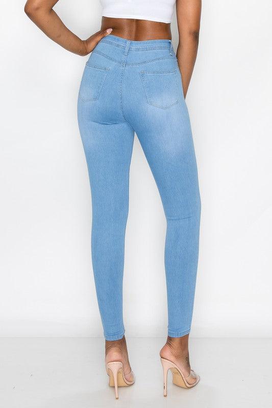 high waist skinny jeans LV-126-Jeans-Lover Brand-RK Collections Boutique