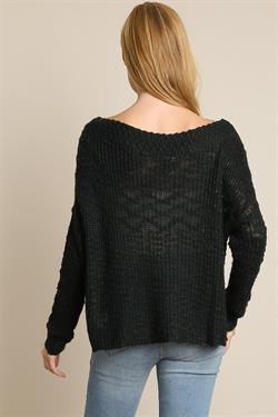 Off Shoulder Sweater Top-Tops-Sweater-L Love-RK Collections Boutique