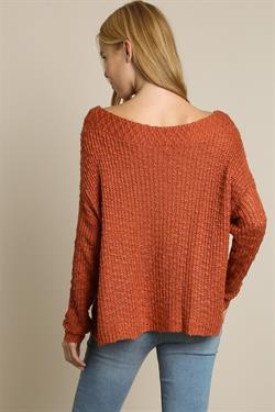 Off Shoulder Sweater Top-Tops-Sweater-L Love-RK Collections Boutique