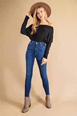 off the shoulder dolman sleeve bodysuit - RK Collections Boutique