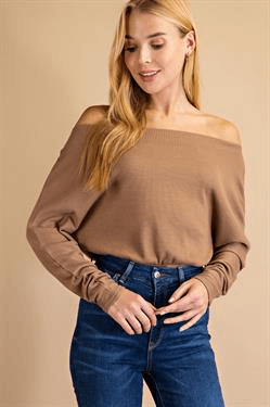 off the shoulder dolman sleeve bodysuit - RK Collections Boutique