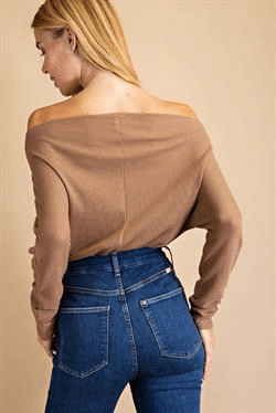 off the shoulder dolman sleeve bodysuit - RK Collections Boutique