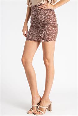 Ruched Mini Skirt-Skirts-Glam-RK Collections Boutique