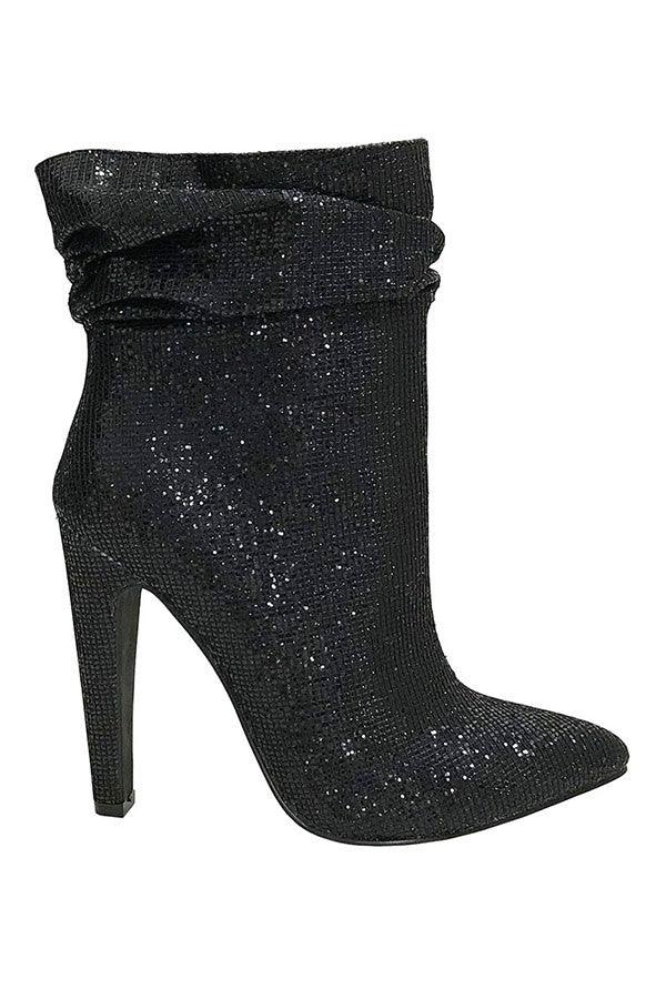 sequin high heel bootie - RK Collections Boutique