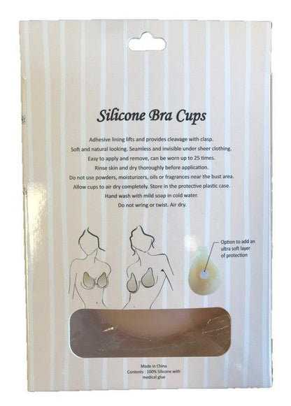 SILICONE BRA CUPS with center clasp-Accessory:Intimate-Magic Curves-Nude-306N-RK Collections Boutique