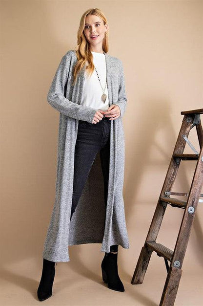 soft fuzzy duster cardigan-Tops-Cardigan-L Love-RK Collections Boutique