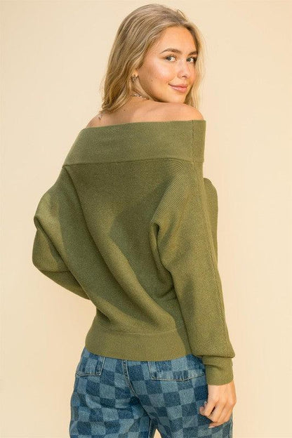 the softest off the shoulder sweater - RK Collections Boutique