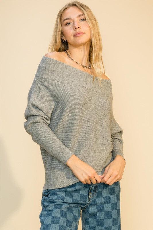 the softest off the shoulder sweater - RK Collections Boutique