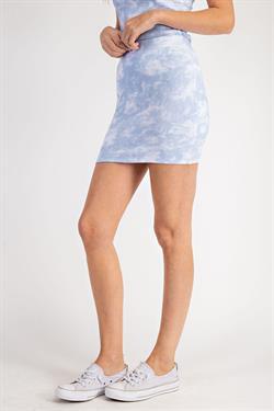 Tie-Dye Print Knit Mini Skirt-Skirts-Glam-RK Collections Boutique